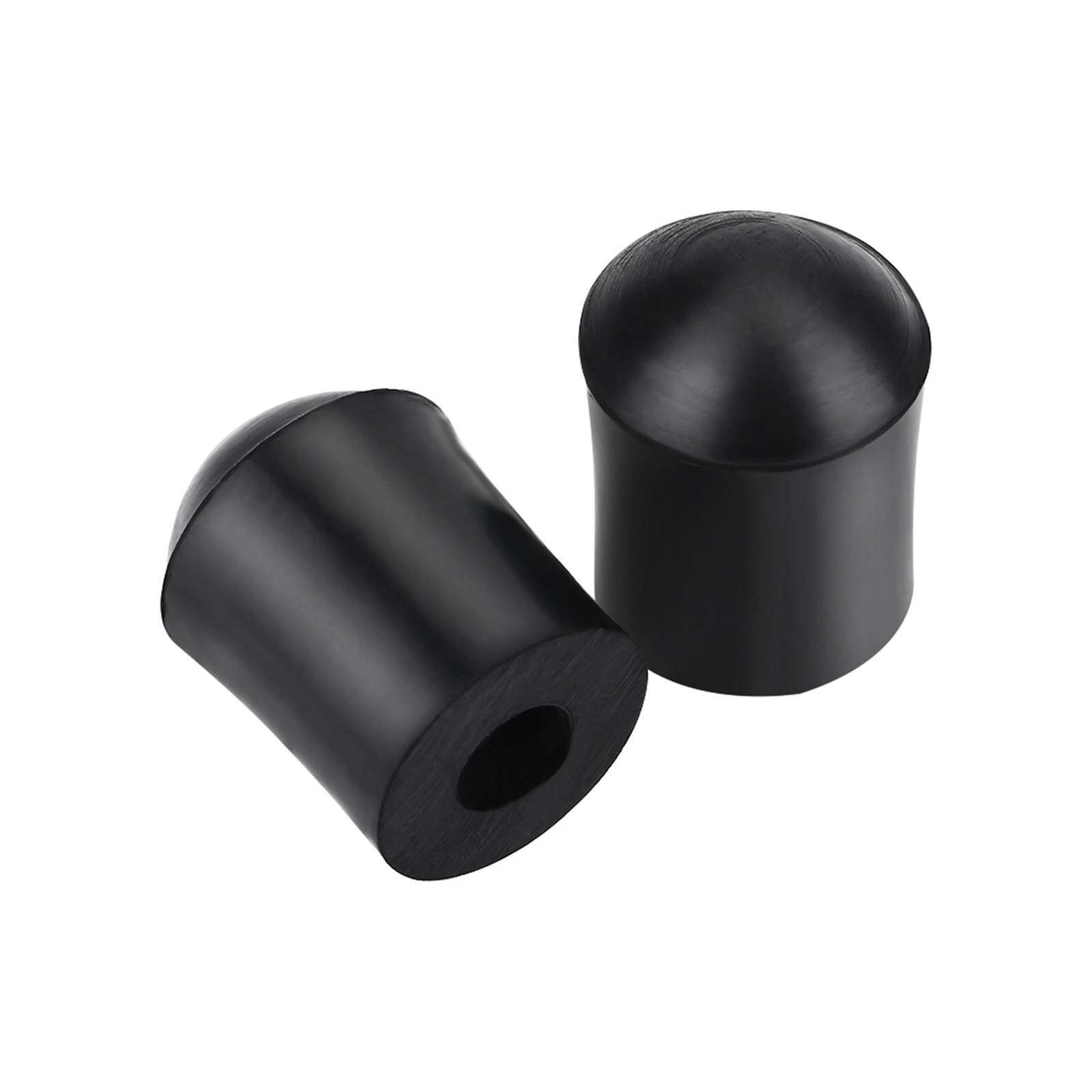 2X Double Bass Endpin Rubber Tip Stopper Black Protector End Cap Accessory LVE