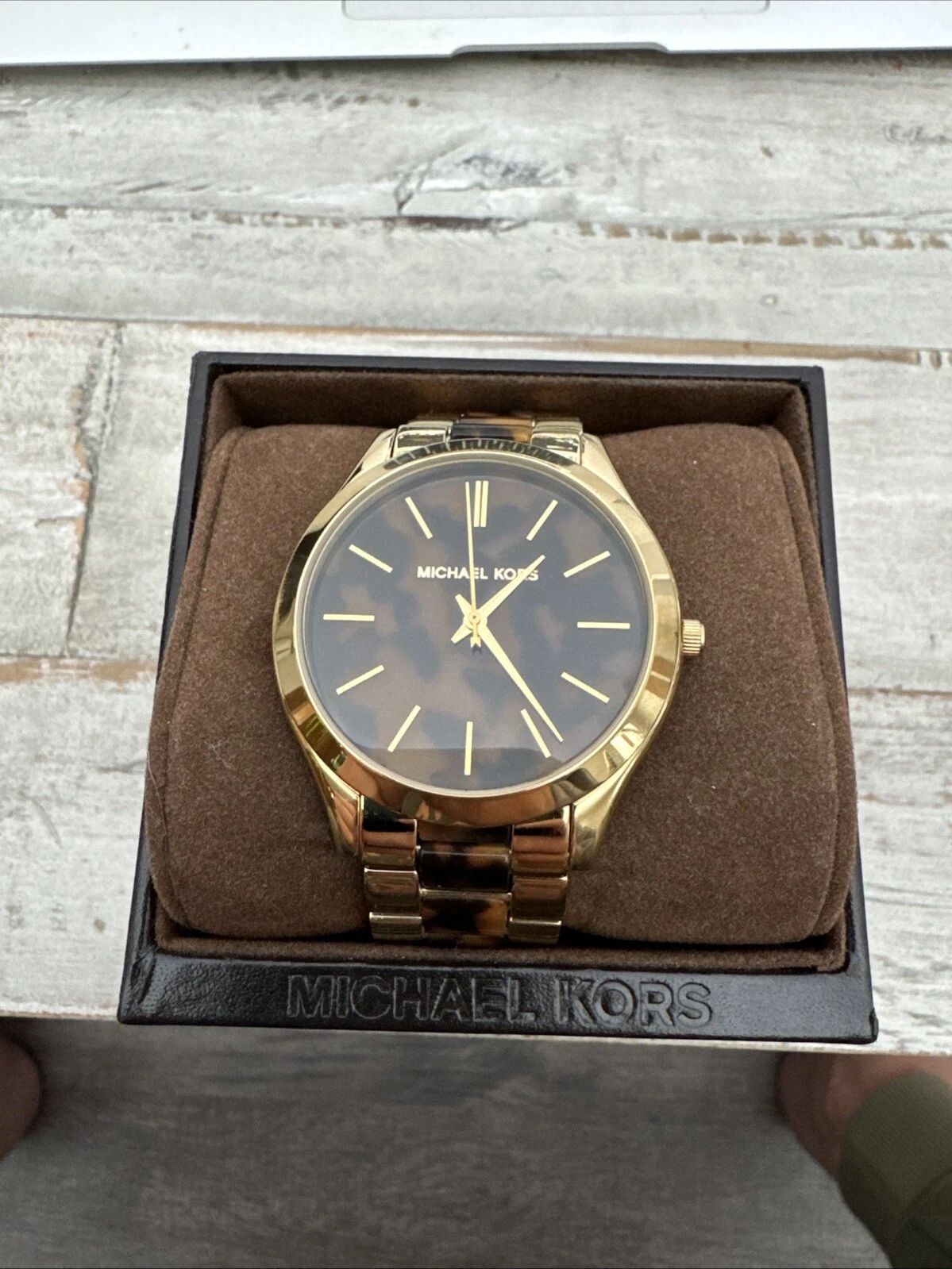 Orologio donna Michael Kors MK4284 Runway tartaruga oro