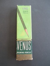 Venus Box Drawing Pencils American Pencil Co.  with 12 vtg misc pencils       B4