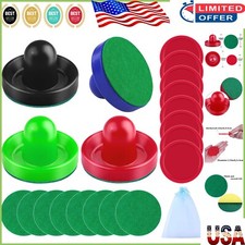 Deluxe Air Hockey Pushers Pucks: 4 Colors, 8 Pads - Ultimate Game Experience