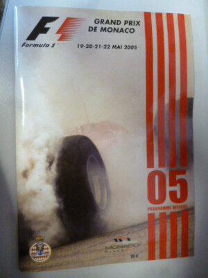 Formel 1 Monaco offizelles Programm Grand Prix de Monaco 2005