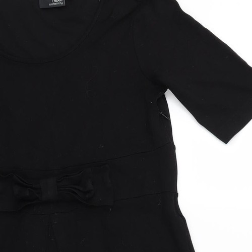 NEXT Womens Black Polyester Blend Skater Dress Size 8 - Picture 7 of 12