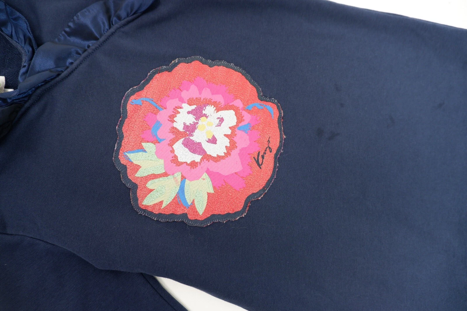 Abito Maglione Kenzo Ragazza Età 8 Anni Navy Mini GC