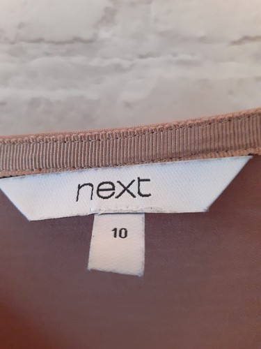 Next Nude Camisole Ruffle Top Size 10 - Picture 3 of 5