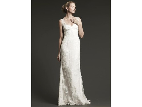 NICOLE MILLER BROOKE LACE BRIDAL WEDDING DRESS SIZE 12 $2005 JC0001 - Picture 2 of 9