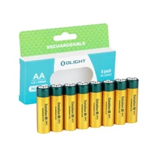 Olight High Capacity B Pro AA Rechargeable Ni-MH Batteries 2100mAh 8pcs/Pack