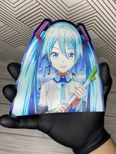 Hatsune Miku Waifu 3D Lenticular Motion Car Sticker Decal Peeker