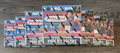 (1) 2021-22 Panini Prizm NBA Mega Box Pink Ice Factory Sealed New Walmart