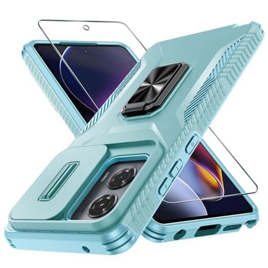 for Case with Tempered Glass Screen Motorola Moto G Stylus 5G 2024 A-Mint Green