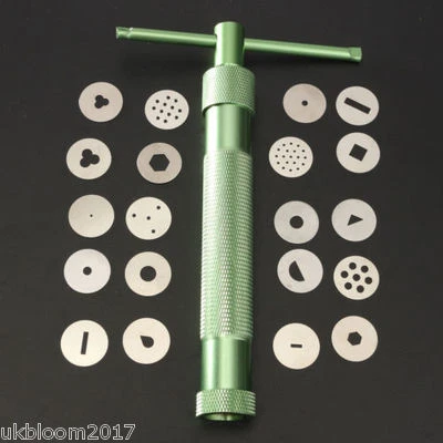 20 Discs Paste Extruder Sugar For Clay Fimo Craft Gun Cake Sculpture Decoration - Image 1 of 4