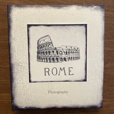 Vintage Marco Fabiano Rome Photo Picture Postcard Album 100 Pages (holds 200)