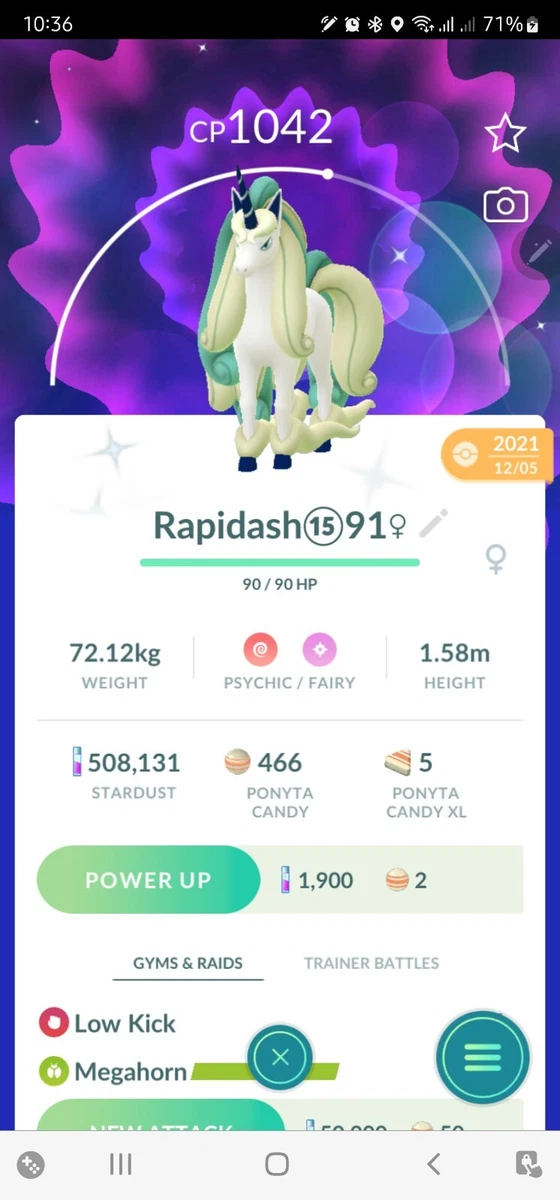 Shiny Galarian Rapidash ( Galarian Ponyta Evolution ) Pokemon Trade Go |  eBay