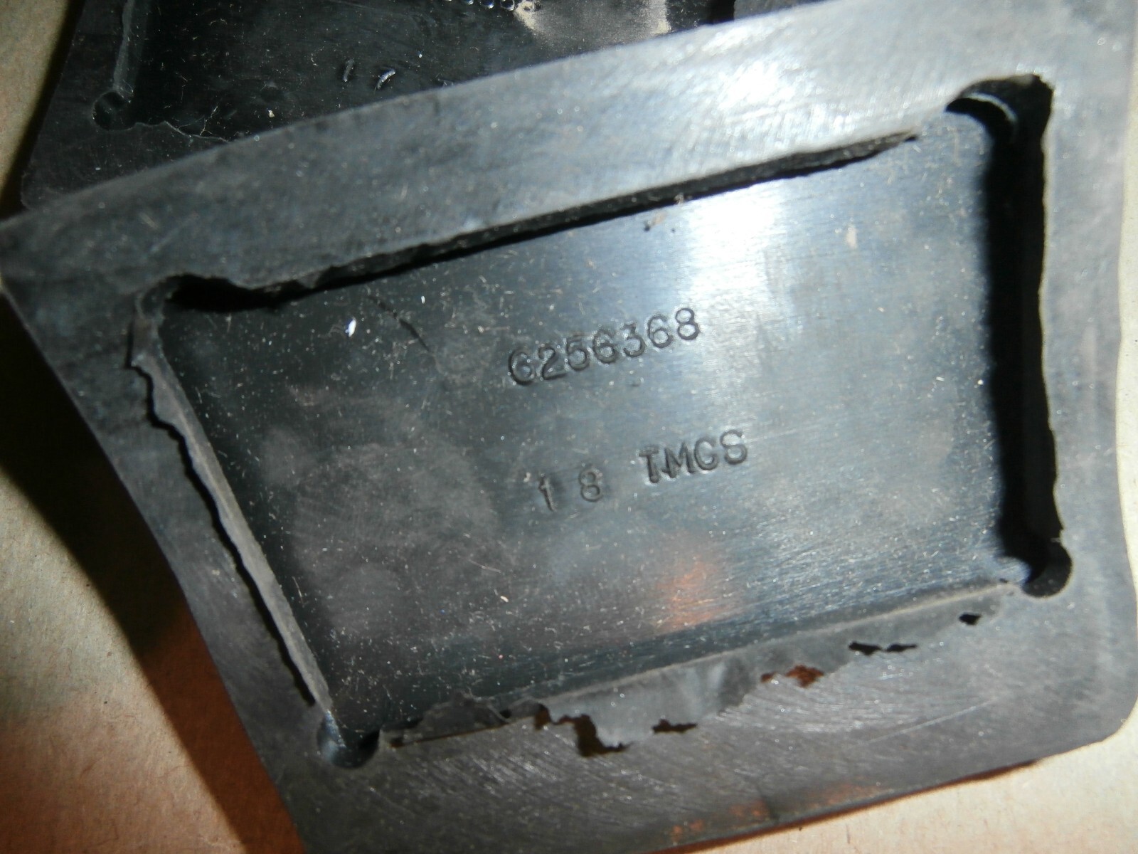 2 GM Chevy 1960's Corvair ? 6256368 Clutch or Brake Pedal Rubber Pads