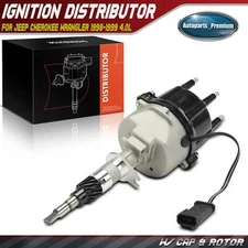 Ignition Distributor with Cap & Rotor for Jeep Cherokee Wrangler 1998-1999 4.0L