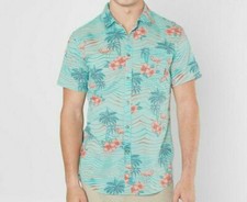 Billabong Men's S/S Button-Up Shirt "Sundays Floral" - MNT - Small - NWT