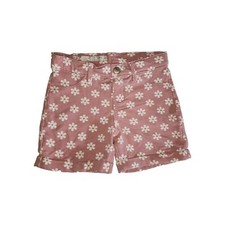 Wonder Nation Girl's Print French Terry Pink Shorts, Sizes M 7-8