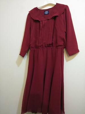 Vintage Jennifer Moore Red Dress Size 12