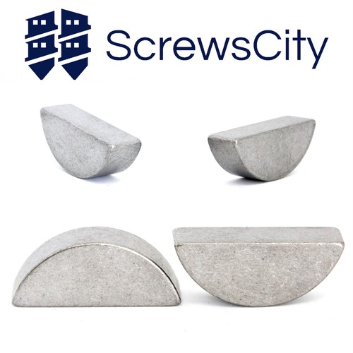 Woodruff Keys 1.5mm 2m 2.5mm 3mm 4mm 5mm 6mm 8mm 10mm DIN 6888 Plain