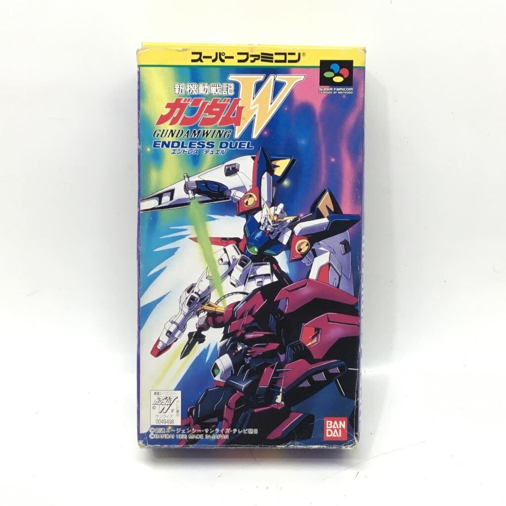 Super Famicom SFC SNES Gundam Wing W Endless Duel JP Edit Very