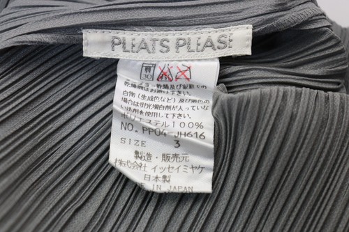 PLEATS PLEASE Gray Sleeveless Dress ISSEY MIYAKE 178 1978 - Picture 2 of 5