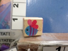 bee insect RUBBER STAMP 5Q
