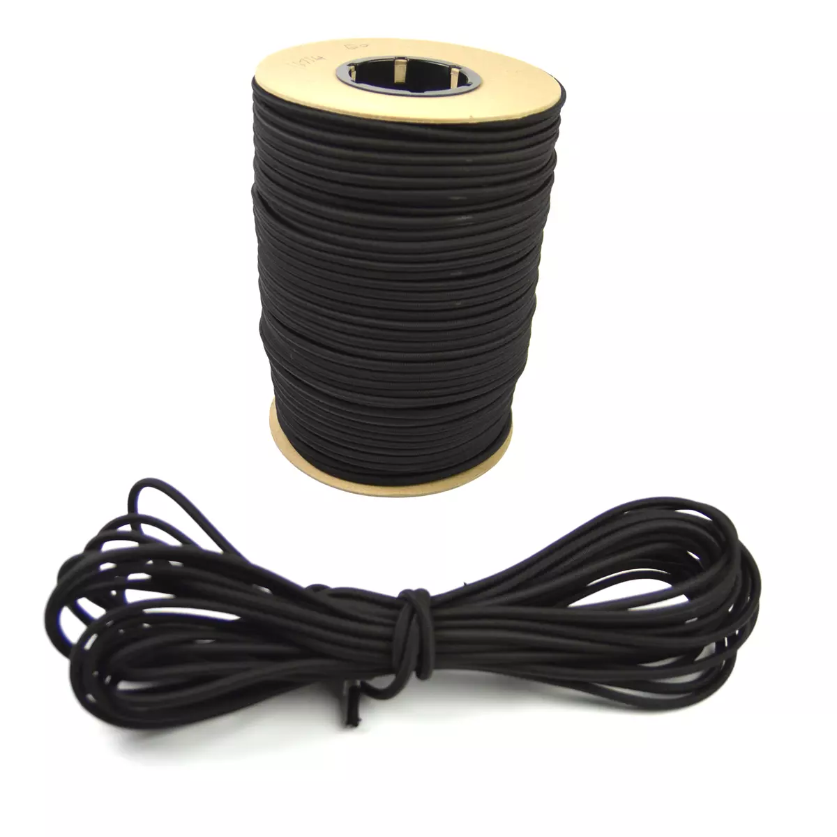 3/16 Black Bungee Cord Marine Grade Heavy Duty Shock Rope Tie Down Stretch  Band