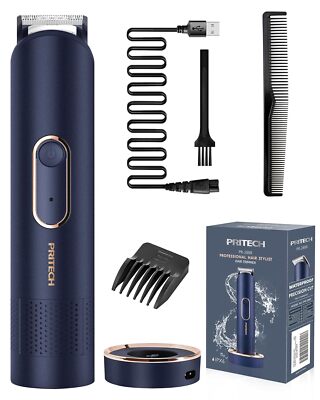 Waterproof Beard Trimmer for Men, Rechargeable Electric Razor, Wet and Dry Use *