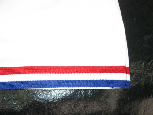 PATRIOTS Child Cheerleader Uniform Outfit Costume 30" TOP 22 Elastic Skirt White - Picture 6 of 6