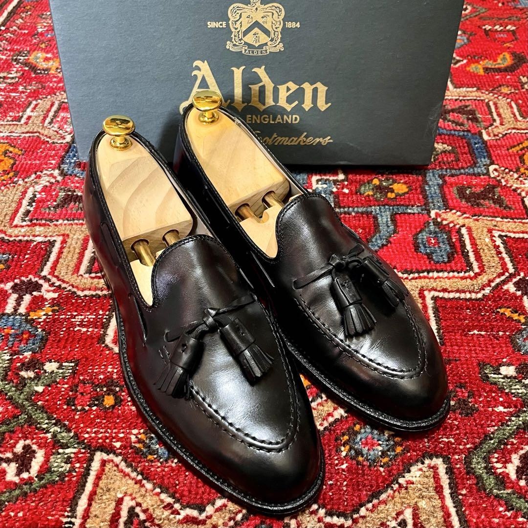 靴 ALDEN Black 660 Black Tassle Loafers Alden 660 - Tassel Loafer - Black Calfskin - The Shoe Mart