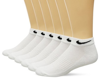 NIKE Unisex Performance Cushion Low Rise Socks 6 Pairs,size: WMN 10-12, MEN 8-12