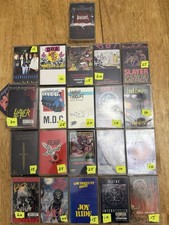 22 Vintage Heavy Metal Punk , Hard Core Cassette Tapes. Slayer, DRI Minor Threat
