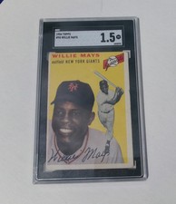 Willie Mays 1954 Topps #90 SGC 1.5 Fair