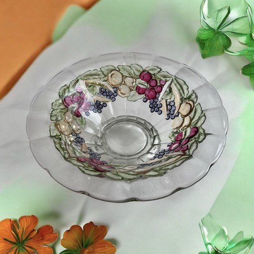 Vintage (1911-1940) Indiana Glas "Obstgirlande" Muster Glasschale - Bild 5 von 5