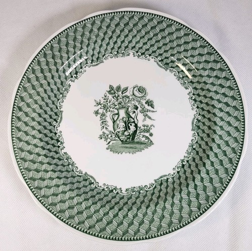 Spode Plate Portland Vase 26.8cm Dia Dinner Green Vintage Archive Collection? - Picture 9 of 12