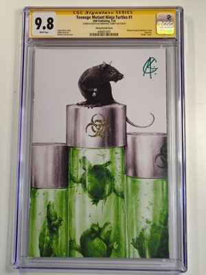 Teenage Mutant Ninja Turtles #1  Andrew K. Currey Variant Gilded CGC SS 9.8 TMNT