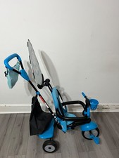 Kids trike with handle SmarTrike Safari Premium 4-in-1 Toddler Trike - Blue