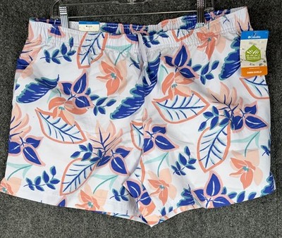 NWT Columbia Women's Sandy River Swim Shorts Floral XL 5  Inseam Beach