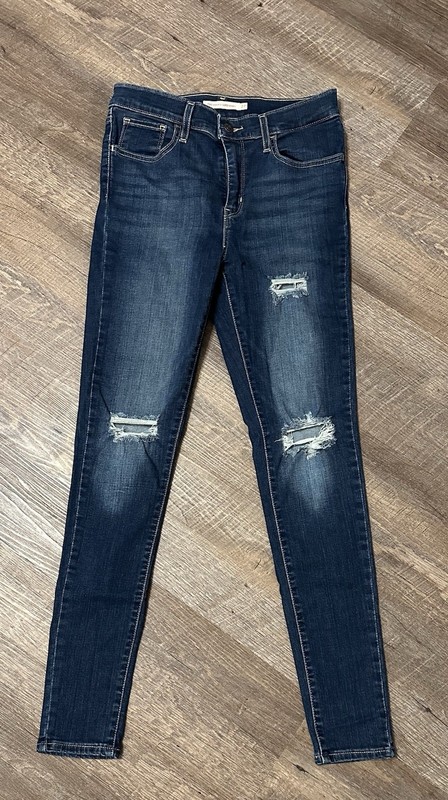 Levi's 720 Women's Dark Wash High Rise Super Skinny Jeans Size 27/30