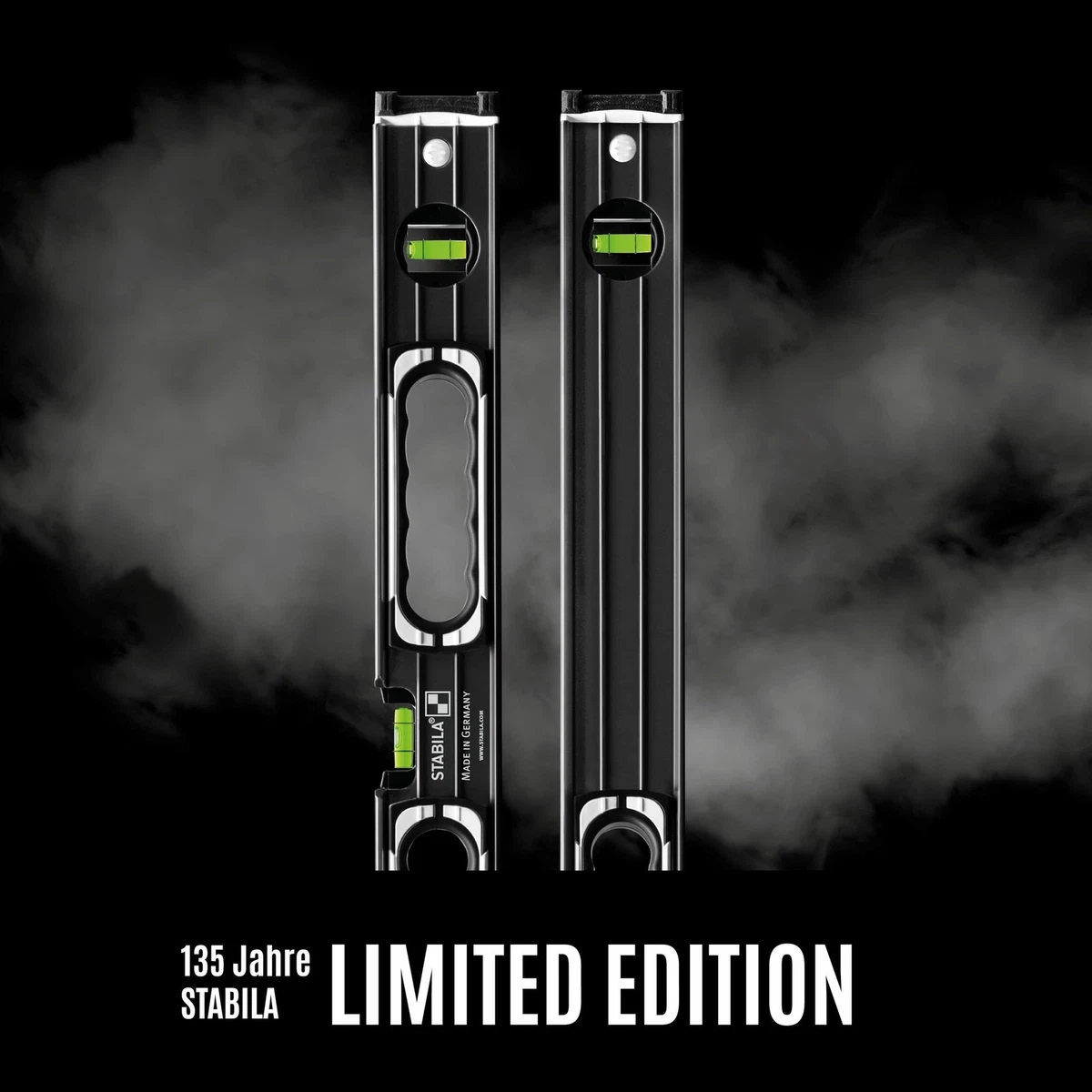 Stabila Dark Shadow 2 Piezas Tipo 196-2 Spirit Level Set 60cm y 120cm