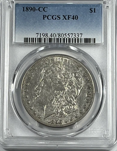 1890-CC Morgan Dollar : PCGS XF40