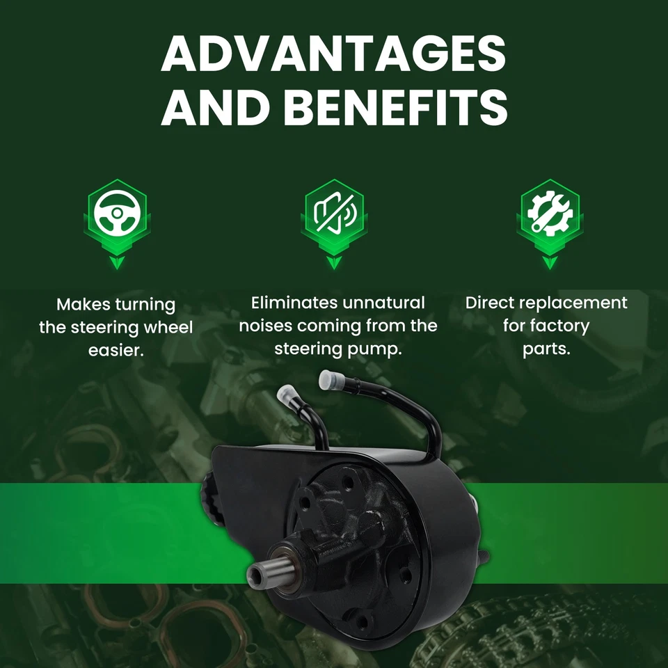 Tensor de correa de bomba de dirección asistida apto para Chevrolet C3500 GMC K2500 Suburban 1996 Foto 3 de 4