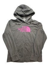 The North Face Hoodie Womens Large Gray Pullover Fleece Kangaroo Logo 4501115820
