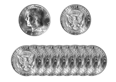 1979 P Kennedy Half Dollar Roll BU Clad 20 US Coins TAKEN FROM MINT SETS