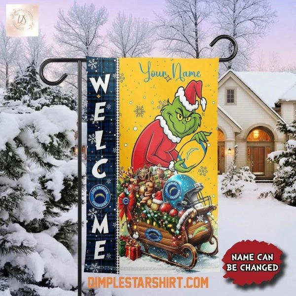 Los Angeles Charger The funny character Christmas Garden Flag