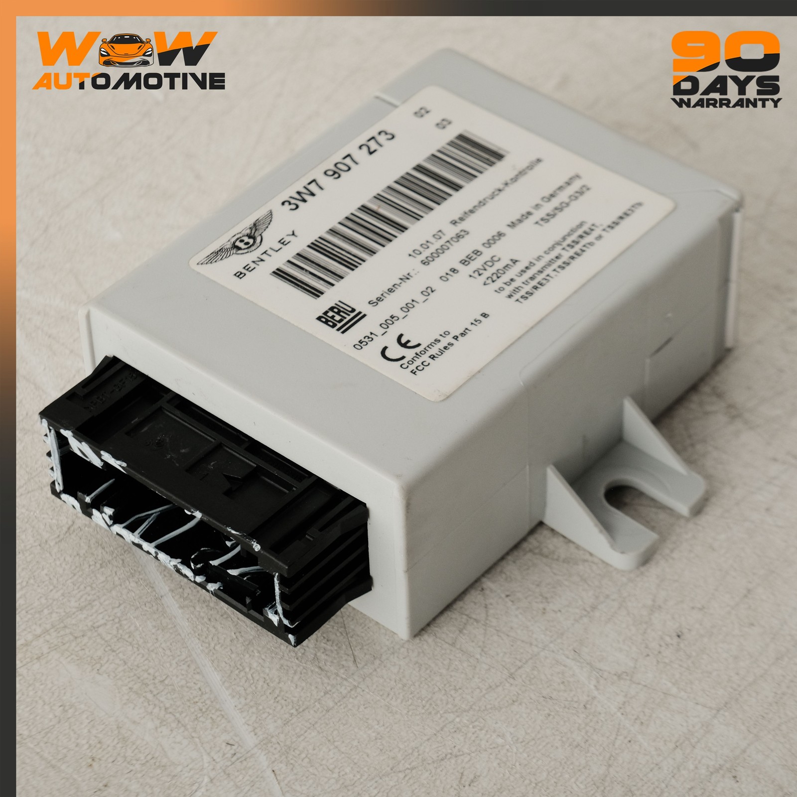 04-13 BENTLEY CONTINENTAL GTC FLYING SPUR TPMS TIRE PRESSURE CONTROL MODULE OEM
