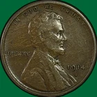 1914-S Lincoln Wheat Cent Near Extremely Fine XF/VF++ Coin #41924