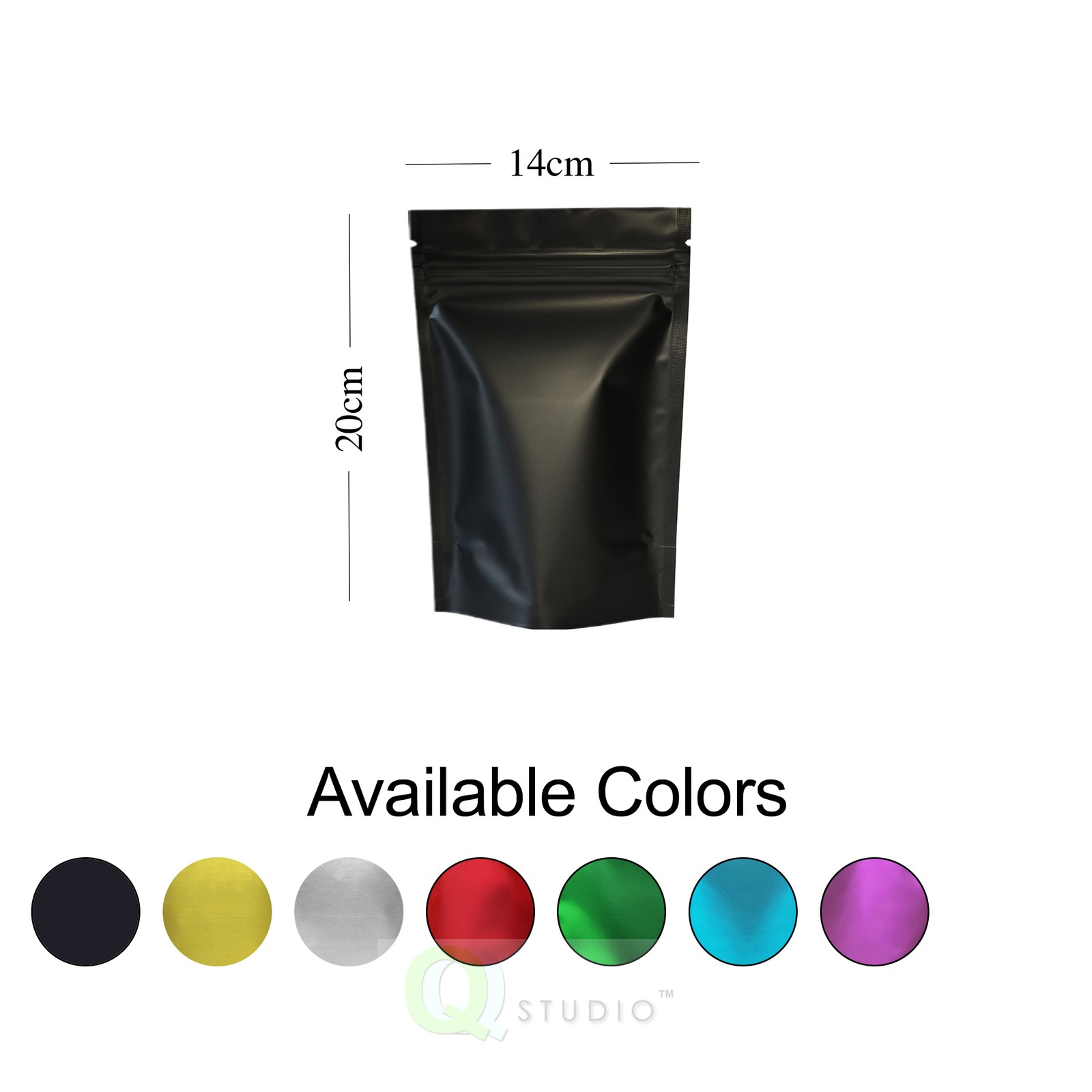 100 Resealable Zip Mylar Packaging Bags for Jerky Products, Smell Proof Bags