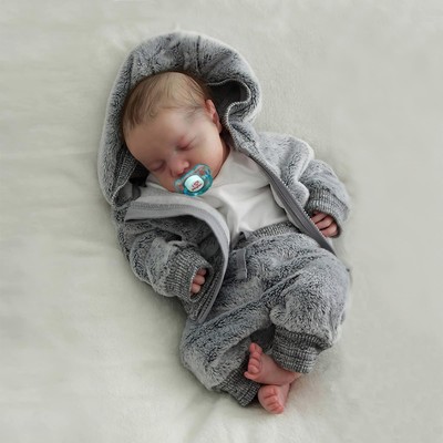 Lifelike Reborn Baby Dolls Boys - 17-Inch Real Baby Feeling Realistic-Newborn...