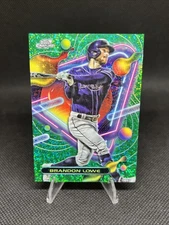 2023 Topps Cosmic Chrome - Brandon Lowe #112 Green Space Dust Refractor /75