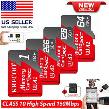 Micro SD Card 256/512GB 1TB TF Class 10 Memory Card for Smartphones Tablets Lot